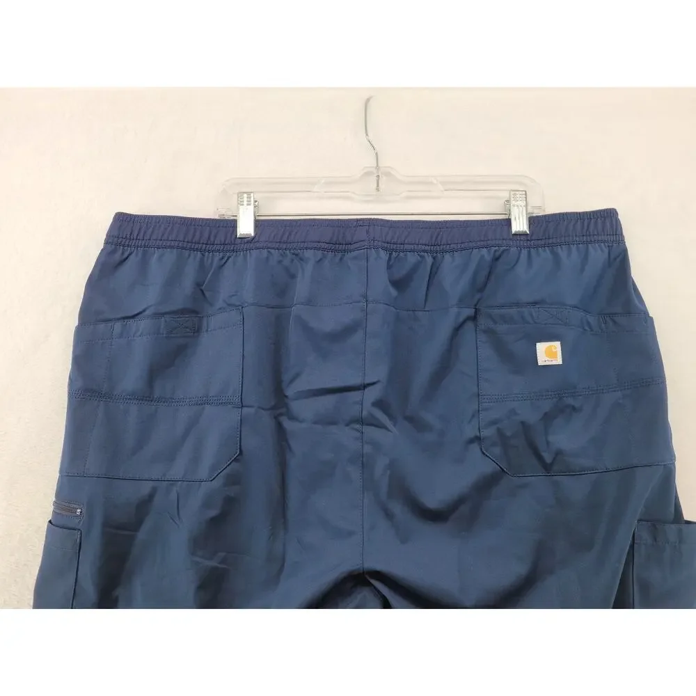Carhartt C55106 Force Liberty Scrub Pants Blue Mens 2XL New Healthcare Uniform